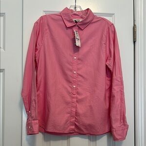 Lands’ End Canvas pink button down
